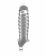 Прозрачная ребристая насадка Stretchy Penis Extension No.32 - Shots Media BV - в Липецке купить с доставкой