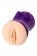 Двухсторонний мастурбатор JOS YARA в фиолетовой колбе - JOS - в Липецке купить с доставкой